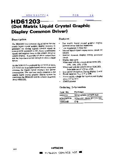 HD61203數(shù)據(jù)手冊封面