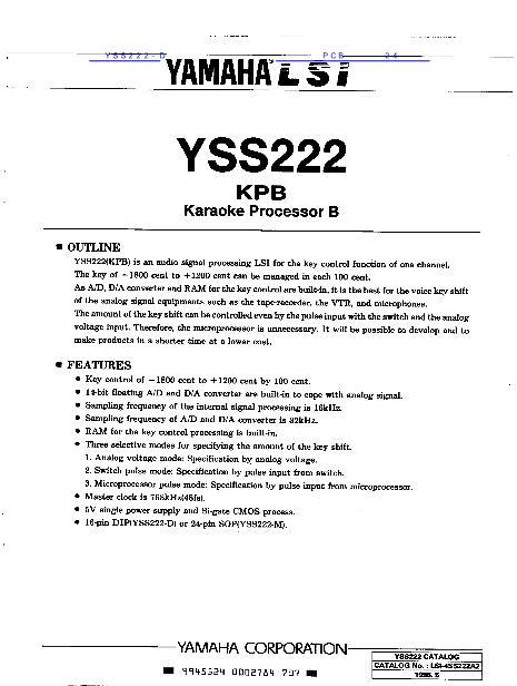 YSS222-D数据手册封面