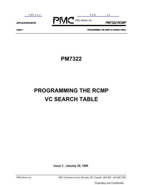 PM7322数据手册封面