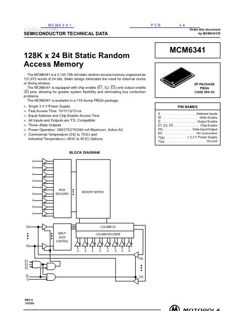 MCM6341數據手冊封面