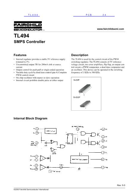 TL494数据手册封面