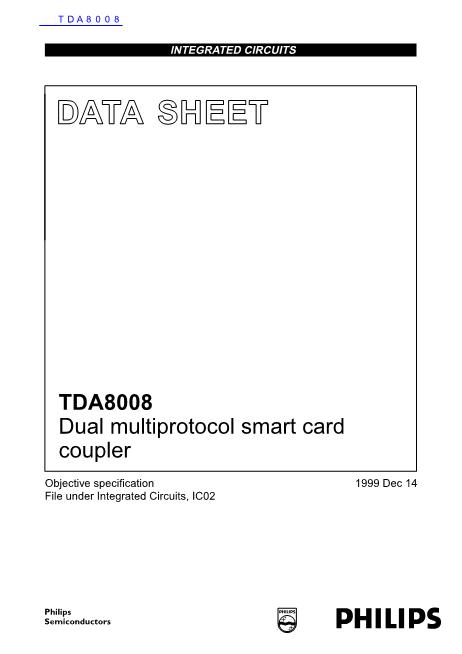 TDA8008数据手册封面
