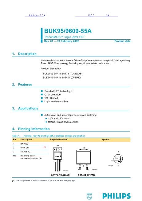 9609-55A數(shù)據(jù)手冊(cè)封面
