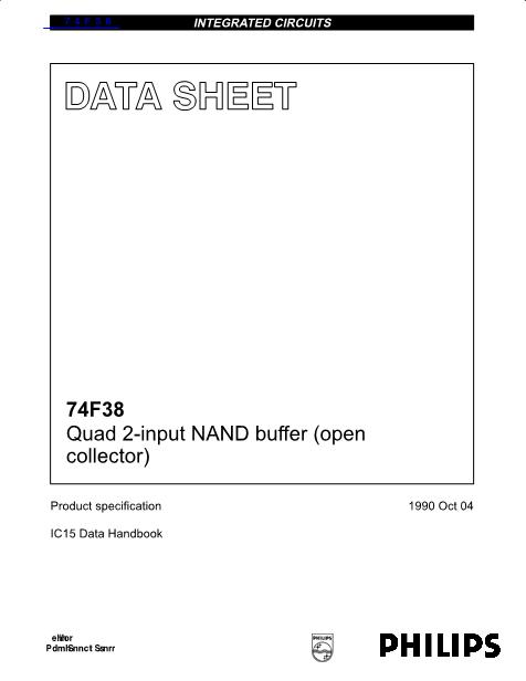 74F38数据手册封面