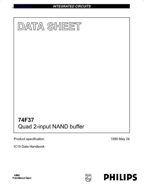 74F37数据手册封面
