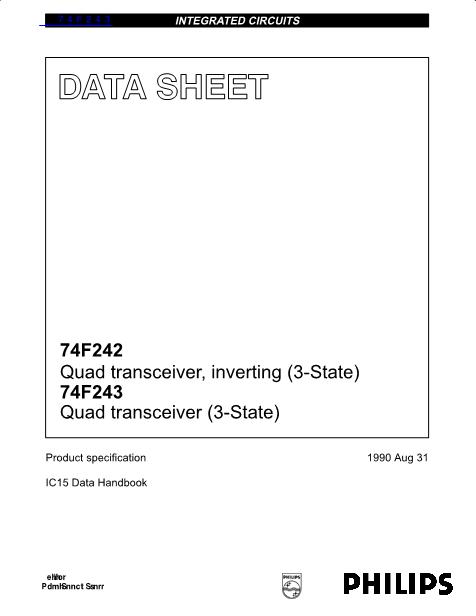 74F243数据手册封面