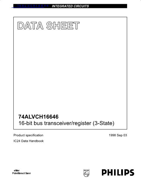 74ALVCH16646数据手册封面