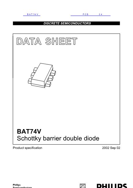 BAT74V数据手册封面
