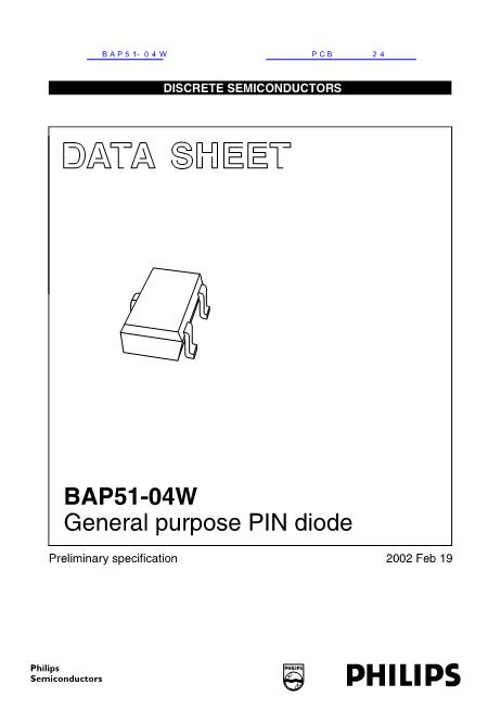 BAP51-04W数据手册封面