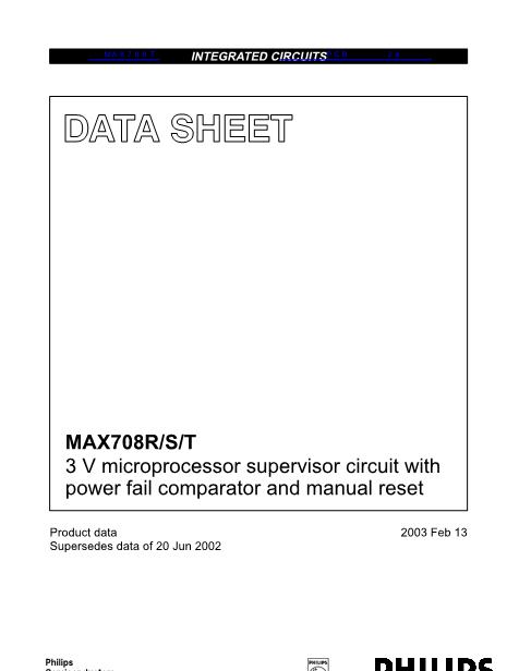 MAX708R数据手册封面
