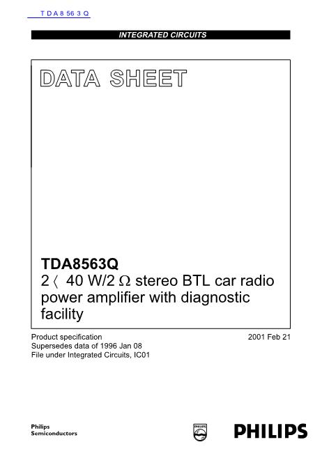 TDA8563Q数据手册封面