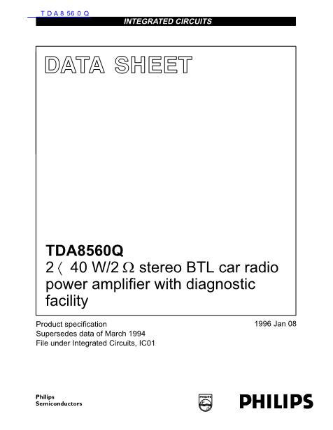 TDA8560Q数据手册封面