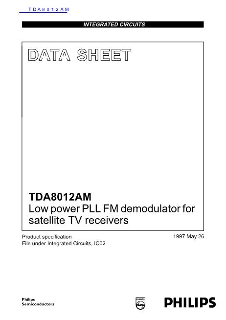 TDA8012AM数据手册封面