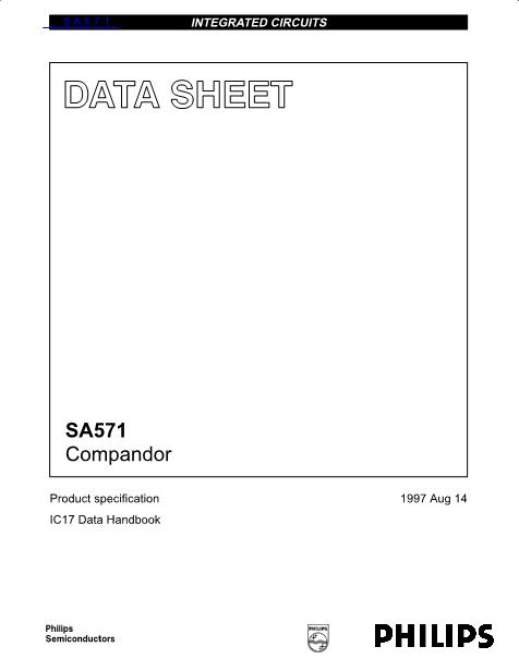 SA571数据手册封面