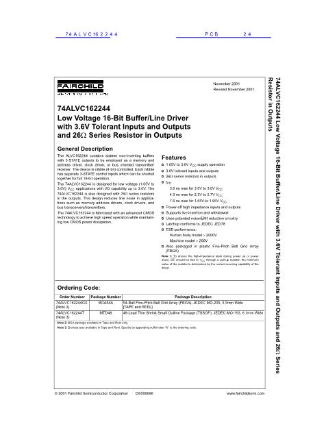 74ALVC162244數(shù)據(jù)手冊封面