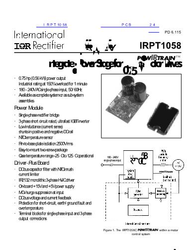 IRPT1058數(shù)據(jù)手冊封面