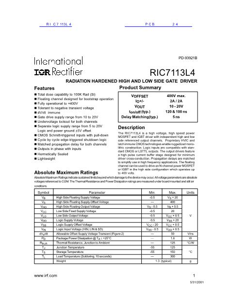 RIC7113L4數據手冊封面