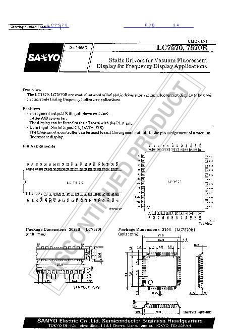 LC7570數(shù)據(jù)手冊(cè)封面
