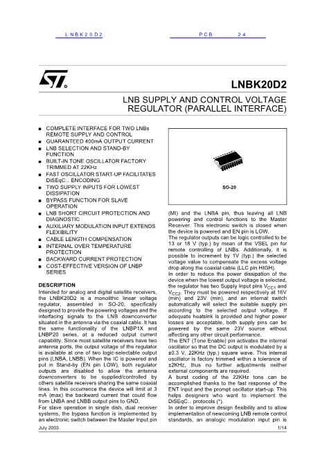 LNBK20D2数据手册封面