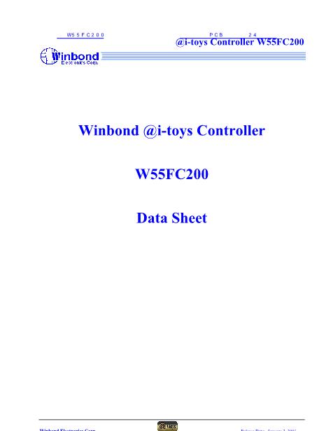W55FC200数据手册封面