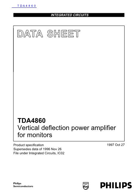 TDA4860数据手册封面