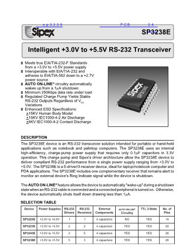 sp3238数据手册封面