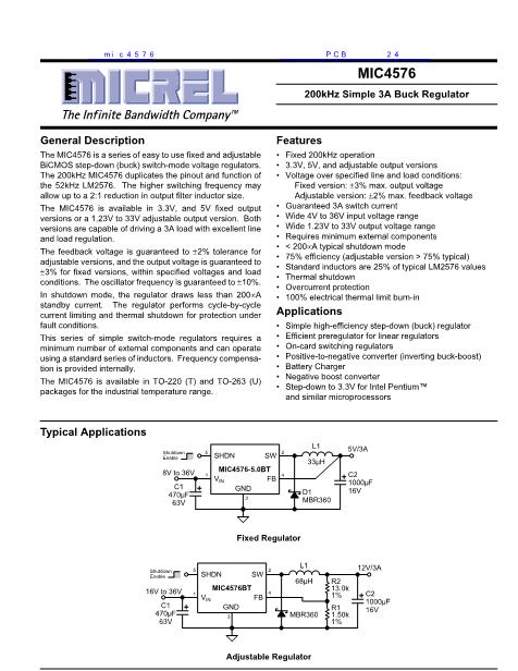 mic4576数据手册封面