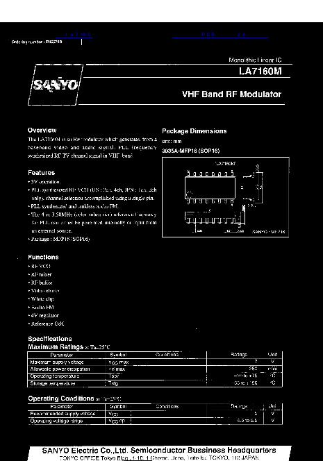 la7160數(shù)據(jù)手冊(cè)封面