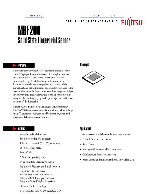 MBF200数据手册封面