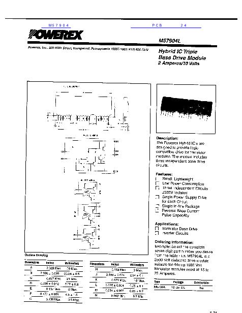 M57904數(shù)據(jù)手冊封面