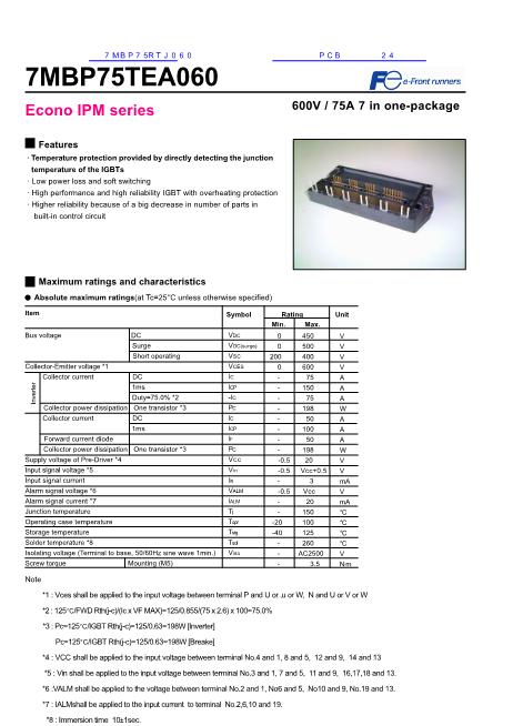 7MBP75RTJ060數(shù)據(jù)手冊(cè)封面