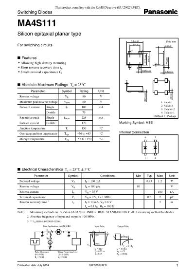 MA4140數(shù)據(jù)手冊封面