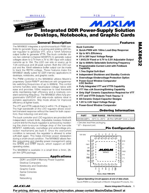 MAX8632数据手册封面