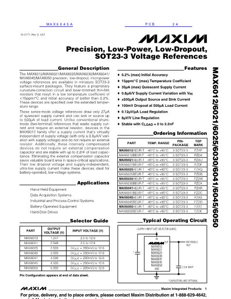 MAX5762数据手册封面