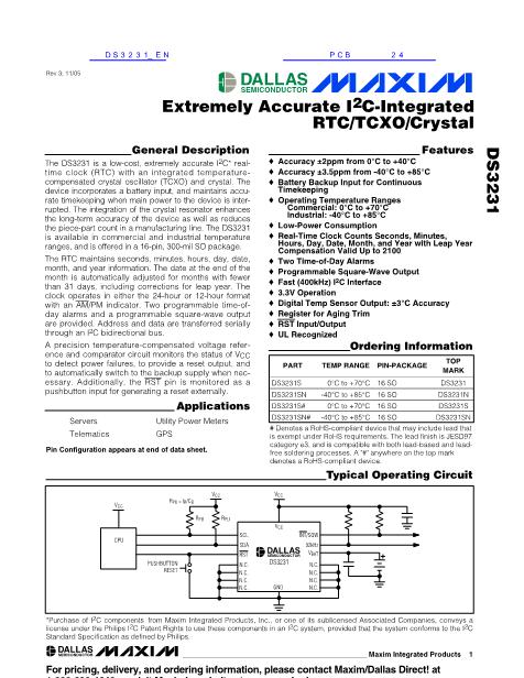 DS3184N數(shù)據(jù)手冊封面