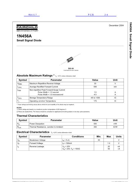1N457數(shù)據(jù)手冊(cè)封面