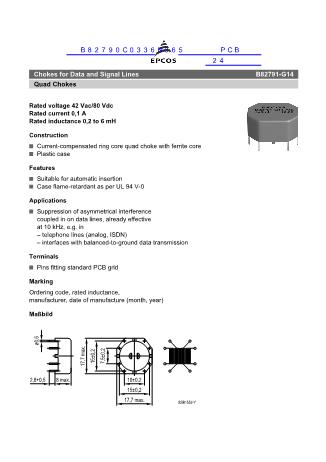B82790C0336N365數(shù)據(jù)手冊封面