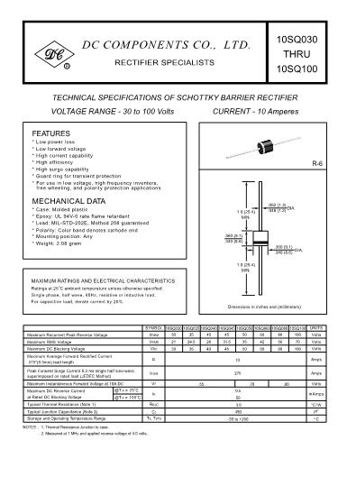 10SQ030數(shù)據(jù)手冊(cè)封面