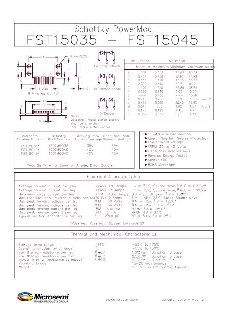 150CMQ040數(shù)據(jù)手冊(cè)封面