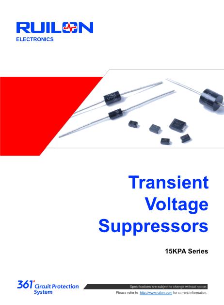 15KPA28CA數(shù)據(jù)手冊(cè)封面
