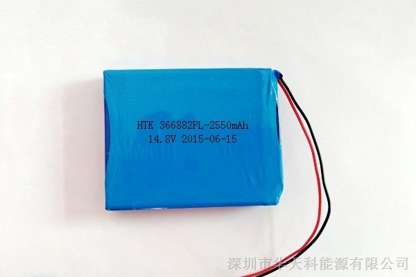 聚合物锂电池366882PL-2550mAh 14.8V