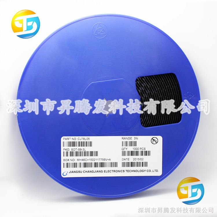 原装长电 CJ78L05 78L05 SOT-89 贴片三极管 贴片三端稳压IC