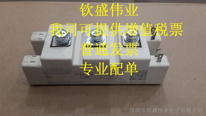 SKM75GB123D SEMIKRON西门康 功率模块 原装现货 MODULE