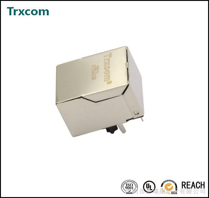 供应KRJ-054NL1x1RJ45集成百兆变压器LED双绿灯Trxcom大量出售