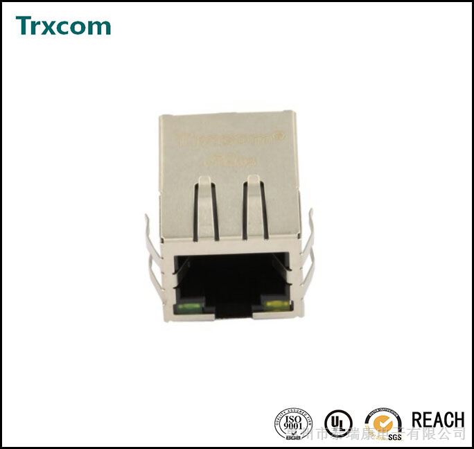 供应KRJ-022UNL1X1卡口朝下RJ45带灯镀金15U Trxcom制造