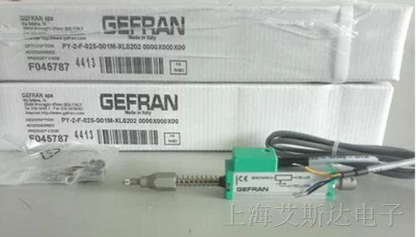 供应意大利原装 GEFRAN 位移传感器/电子尺 PY-2-F-025-S01M