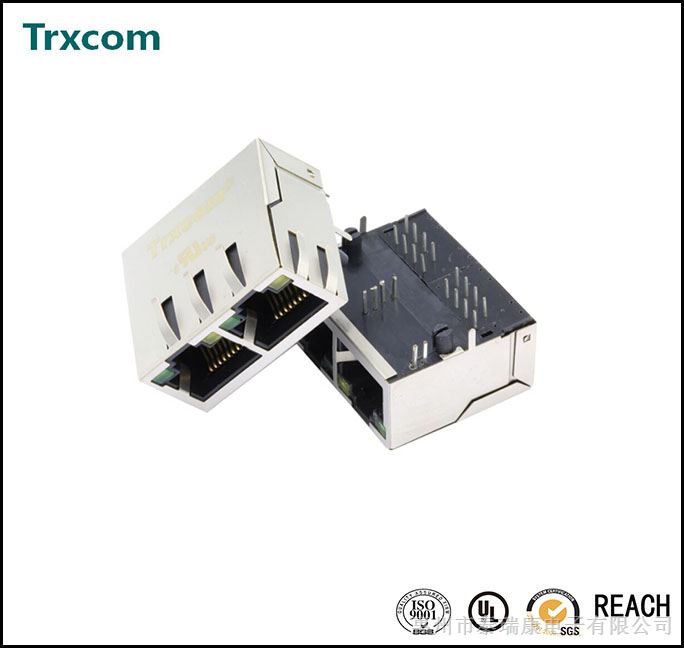 供应RTB-10DB5H1A，1X2RJ45，带灯带变压器插座，泰瑞康大量供应