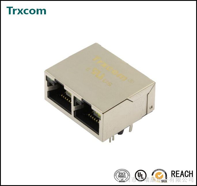 供应RTB-14GBCC1A,RJ45, 1×2 Transformer ,10/100Base-T w/ LED，泰瑞康出售