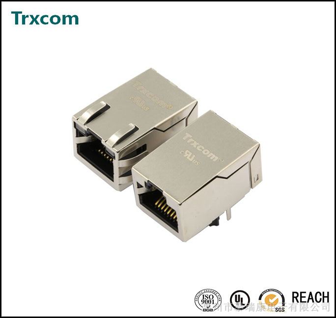 供应HR911080A,1×1 ,  Ethernet(non PoE) ,  0 ～ +70℃ ,  G/Y&G ,  RJ45 ,  Tab up , ,  10G Base-T