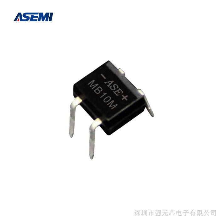 供应MB10M插件整流桥 0.5A 1000V 台湾ASEMI品牌 原装进口